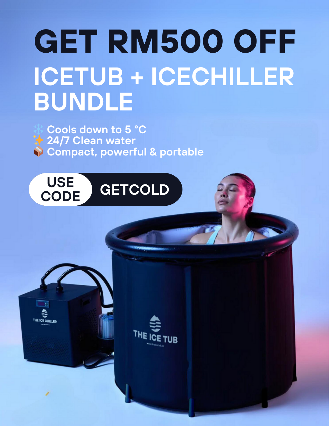 Portable Ice Bath Tub, Recharge Bath Tub